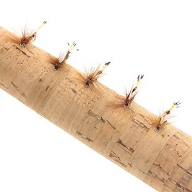 River Peak Royal Coachman Dry Fly Finished Hair Bristles Set of 5 (#14)