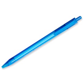 PAPER MATE - InkJoy 100RT Bolígrafos de punta retráctil, punta mediana, Retráctil, Azul, Paquete de 12 unidades