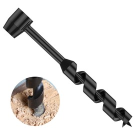 Bushcraft Hand Drill Carbon Steel Manual Auger Drill Portable Manual Survival Drill Bit Self-Tapping Survival Wood Punch Tool for Outdoor Camping Hiking Jungle Adventure PoUYWH(25 * 230)