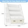 GoTiling Kids Bookshelf and Toy Storage: Sling Book Shelf for