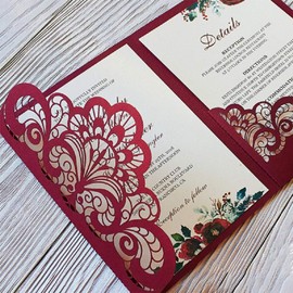 Metal Embossing Lace Cutting Dies Stencils Scrapbooking Wedding Invitation Lace Flower Border Dies Cuts for DIY Crafts New Year Wedding Valentine's Present Greeting Cards Photo Album Decorative