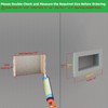 JIANBENKJ Shower Niche Insert Tile Ready 12"x6",Niche for Shower Wall,Waterproof