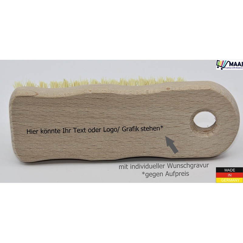 Maaj Set of 2 Nail Brush/Hand Brush, 14 cm, Wood