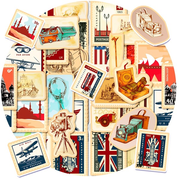 CUTELIILI 100Pcs Water Bottle Stickers for Kids, Cute Stamp Stickers