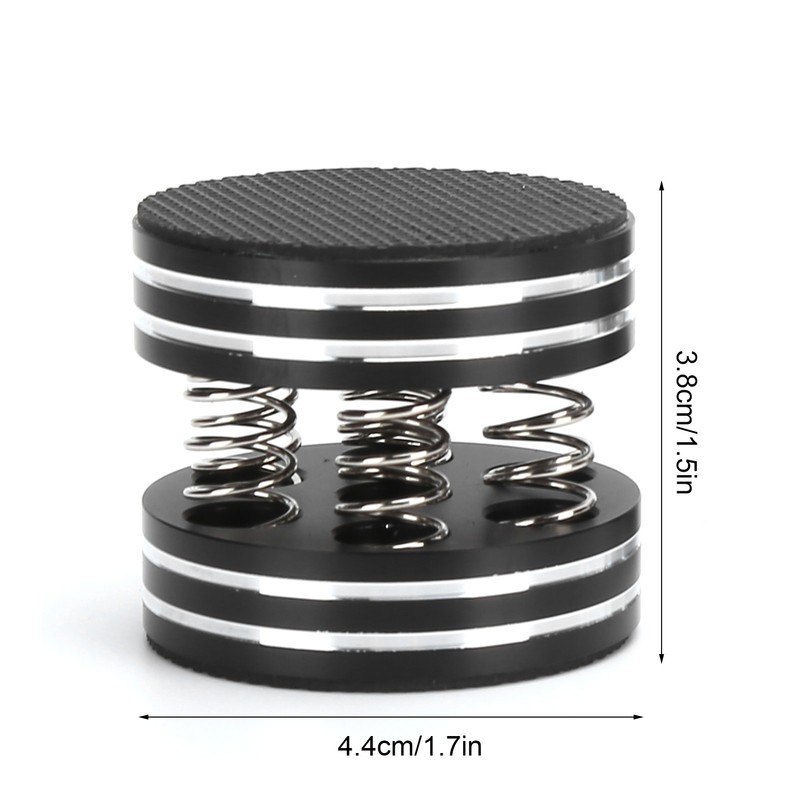 4PCS Spring Speaker Spikes Sound Dampening Feet for HiFi Amplifier/Speaker/Turntable/PlayerBlack