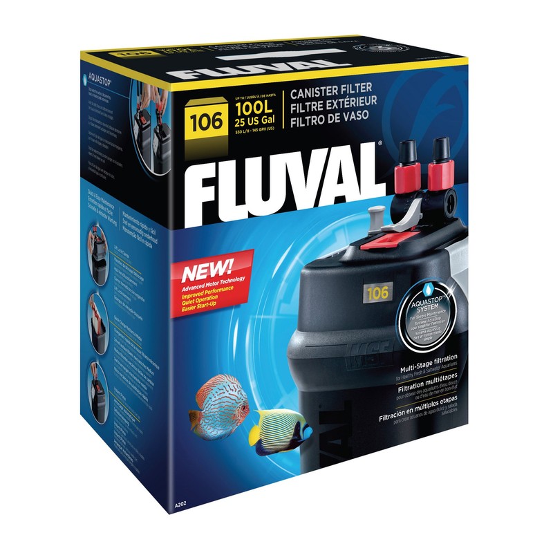 Fluval Aquastop For Fluval 104-404, 105-405 Series, Ribbed Hosing