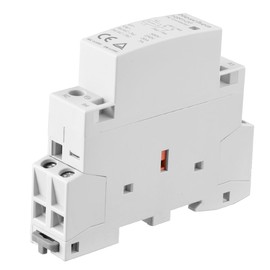 Heschen Household AC Contactor, HSR1-20, Ie 20A, 2 Pole, 2NC, DC 12V Coil Voltage, 35mm DIN Rail Mount