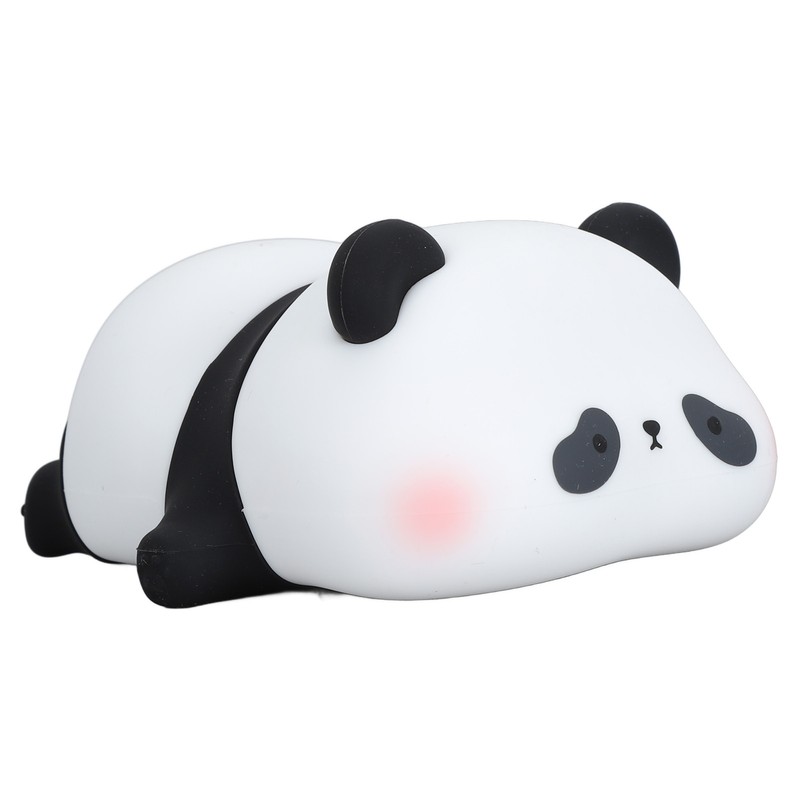 Cute Panda Night Light Silicone Animal Night Lamp USB Rechargeable