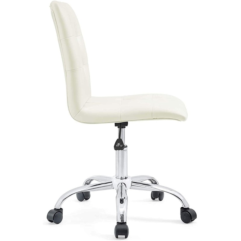 Modway Prim Ribbed Armless Mid Back Swivel Conference Office Chair