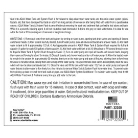 STAR BRITE Aqua Clean Water Tank Flush - 1 GAL (032300)