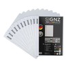SIGNZ File Folder DIN A4, Sturdy, Pack of 11, White,