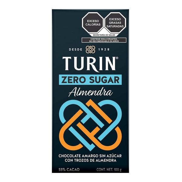 Turin Zero Sugar, ALMENDRA, 100 gramos