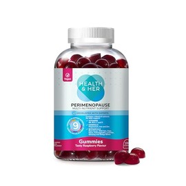 Health & Her Perimenopause Raspberry Gummies, Vegan, 30 Day Supply