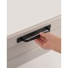 funifiti 2 Pack Modern Cabinet Door Pulls with Backplate Black