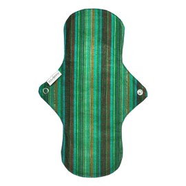 Set of 2 South Indian Eco Femme Cloth Napkins Washable Organic Cotton (Color Tined), Waterproof, 6 Layers Flannel Inside, GOTS Certified