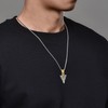 URONE Sterling Silver Arrowhead Rune Pendant Arrowhead Necklace Viking Jewelry