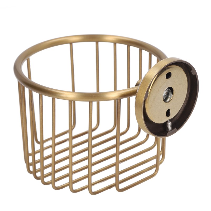 Hollow Out Toilet Paper Holder Antique Rust Proof Wall Mounted