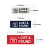 Basic Lost And Found Sign (Brushed Silver) - Small 2