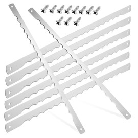ULTECHNOVO 12 Pcs Stainless Steel Bread Saw Blades Replacement Serrated Blades for Precision Cutting Tidy Slicing Bread Cutting Equipment