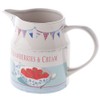 Martin Wiscombe 1-Piece Stoneware Useful Jug Strawberries and Cream, Assorted