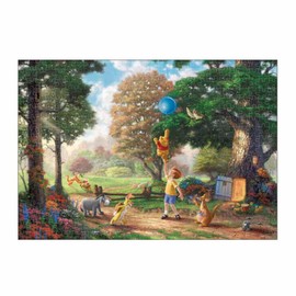 Tenyo 500 Piece Jigsaw Puzzle Winnie The Pooh II Tight Series [Stained Art] (9.8 x 14.2 inches (25 x 36 cm)