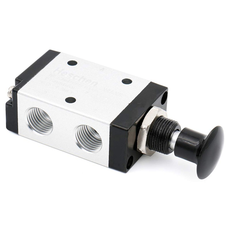 Heschen Pneumatic Air Valve, Hand Draw Valve 3R210-08 3 Way
