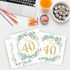 Pack of 80 Napkins 40th Birthday, 40 Happy Birthday Napkins,