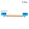 sourcing map 2 Pcs 10 Positions Bridge Design Terminal Bus