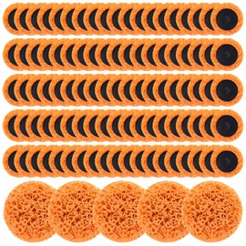 Threlaco 100 Pcs 2" Die Grinder Sanding Discs Change Strip Disc Diamond Nylon Abrasive Paint Stripper Wheel for Die Grinder Surface Prep Strip Grind Polish Burr Finish Rust Paint Removal(Orange)
