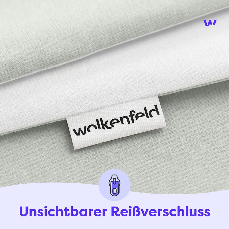 Wolkenfeld Emilia Bed Linen Light Grey White