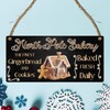 "North Pole Bakery" Christmas Plaque - Festive Gingerbread House Sign