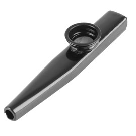Metal Kazoo Lightweight Portable Kazoo Guitar Partner Flute Musical Instrument (Black)