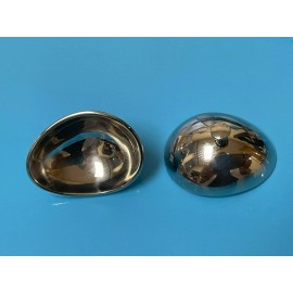 Unbranded Stainless Steel Corneal Eye Shields - One Pair - Reusable