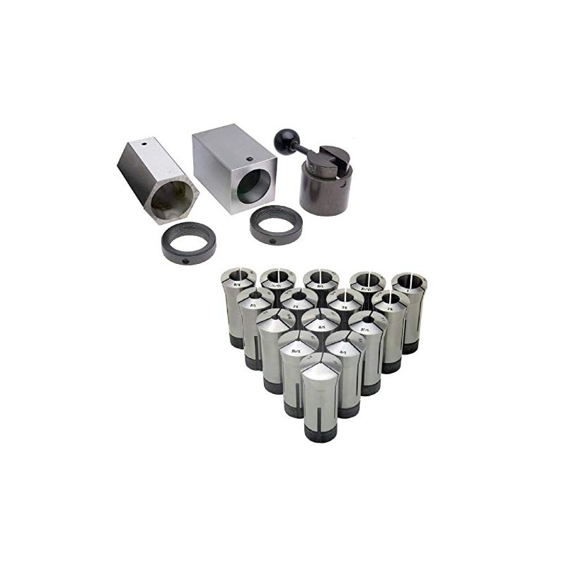 1/8-1" Precision 15 Piece 5C Fractional Collet Set & 5