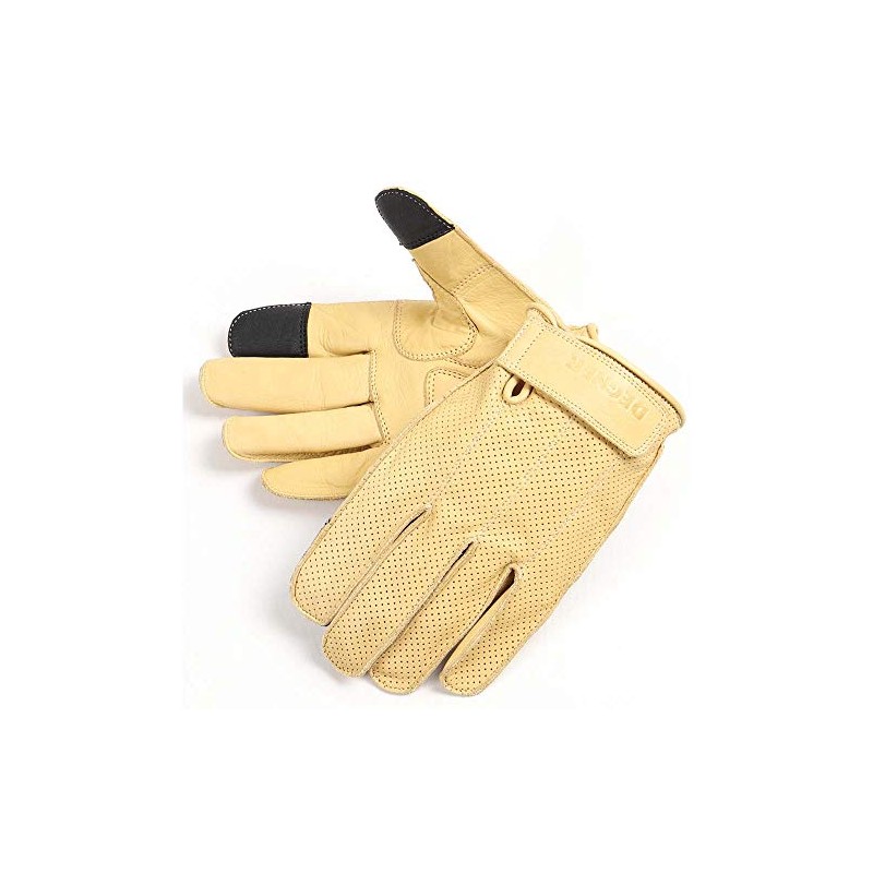 DEGNER TG-59M Mesh Leather Short Gloves Motorcycle Tan 2XL