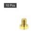 sourcing map Brass Hexagon Screws M6 x 8 mm 10
