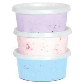 iscream Fruity Favorites Cotton Candy Floss Sugar Assortment in Purple Grape, Blue Raspberry and Pink Strawberry Flavors