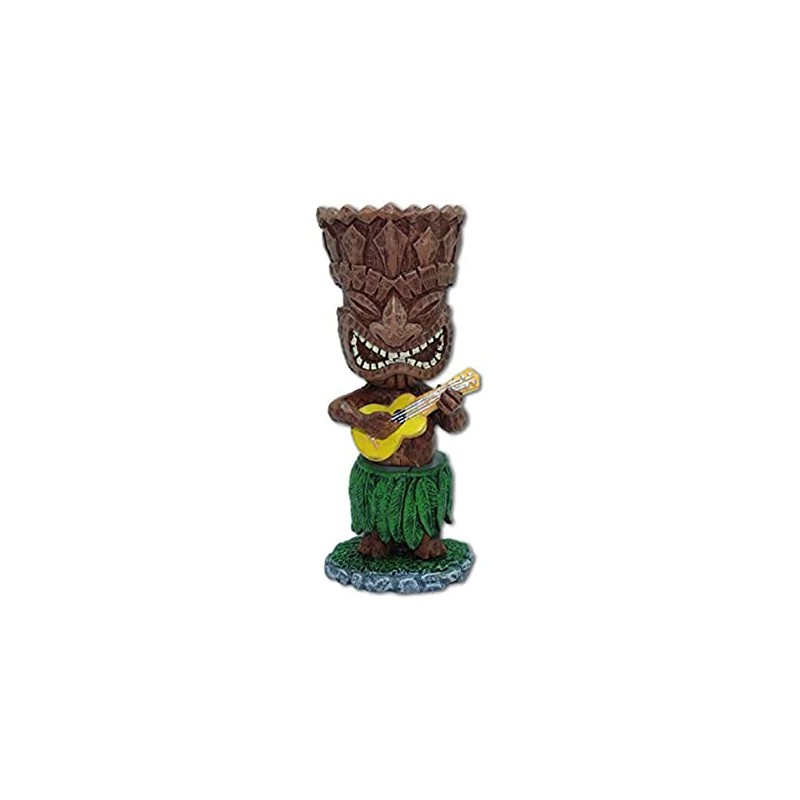 Hawaiian Miniature Dashboard Doll Tiki With Ukulele