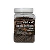 #10 × 4" Deck Screws – Brown Ruspert, Torx Drive