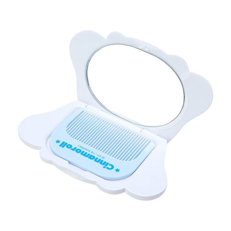 Sanrio 963810 Cinnamoroll Face Mirror & Comb Set