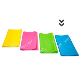 Pinofit Fitness Bands – Resistance Bands Individually or in Set – Stretch Band – Gym Band 2 m in Professional Quality – for Beginners and Experienced – Various Strengths – Made of Natural Latex, blue