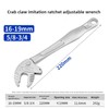 7-10mm Self-Adjusting Ratchet Wrench with Crab Claw Jaw and 30°