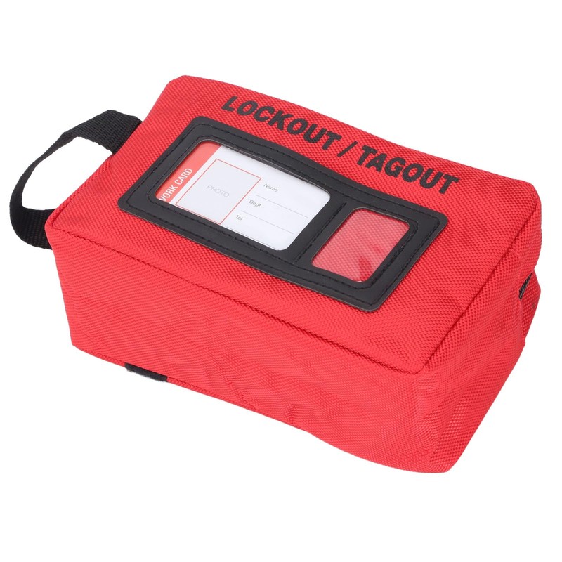 Lockout Bag for Lockout Tagout Devices, Large Capacity, Zippered Design,