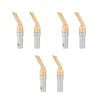 6 Pcs Gold Plated 4mm Banana U Fork Y Spade