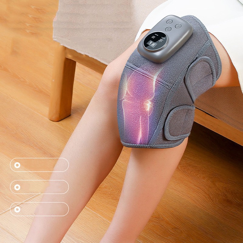 Knee Massager Vibration Single with Multiple Modes Adjustable Strap USB