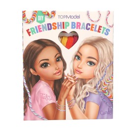 Depesche TOPModel-DIY 12370 Friendship Bracelets and Pendants, Craft Set with Cotton Yarn in 12 Colours and Instructions, Colourful