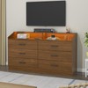 Gyfimoie 6 Drawer Dresser for Bedroom with Charging Station, Dresser