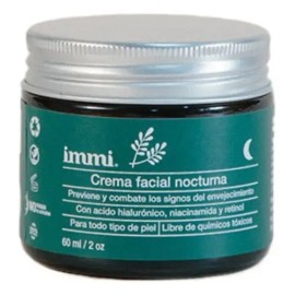 Crema Facial Nocturna Antiedad Immi con Ácido Hialurónico y Niacinamida 60 ml                                                                         