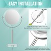 Auxmir 1X/ 30X Magnifying Mirror, Makeup Mirror with Tweezer, Double