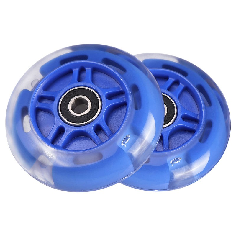 WHEELGOO Rear 80mm Light Up White Flashing 3-Wheeled Kid Scooter